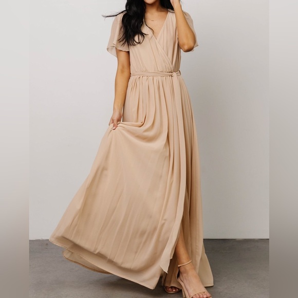 (Natural tan color) Kristina maxi dress (Baltic Born) - Picture 6 of 13